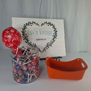 Rachael Ray Orange Stoneware Loaf Pan 9x5 Ceramic Baker G014 Integrated Handles